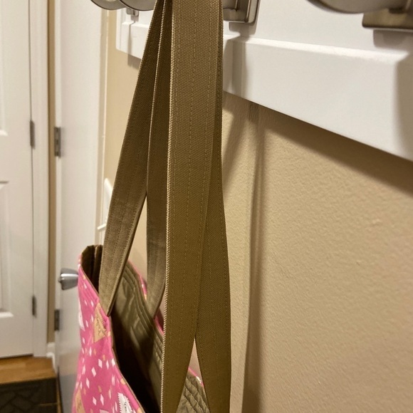 Baker Pink Tote Bag with a Sugar Pattern - Picture 5 of 6